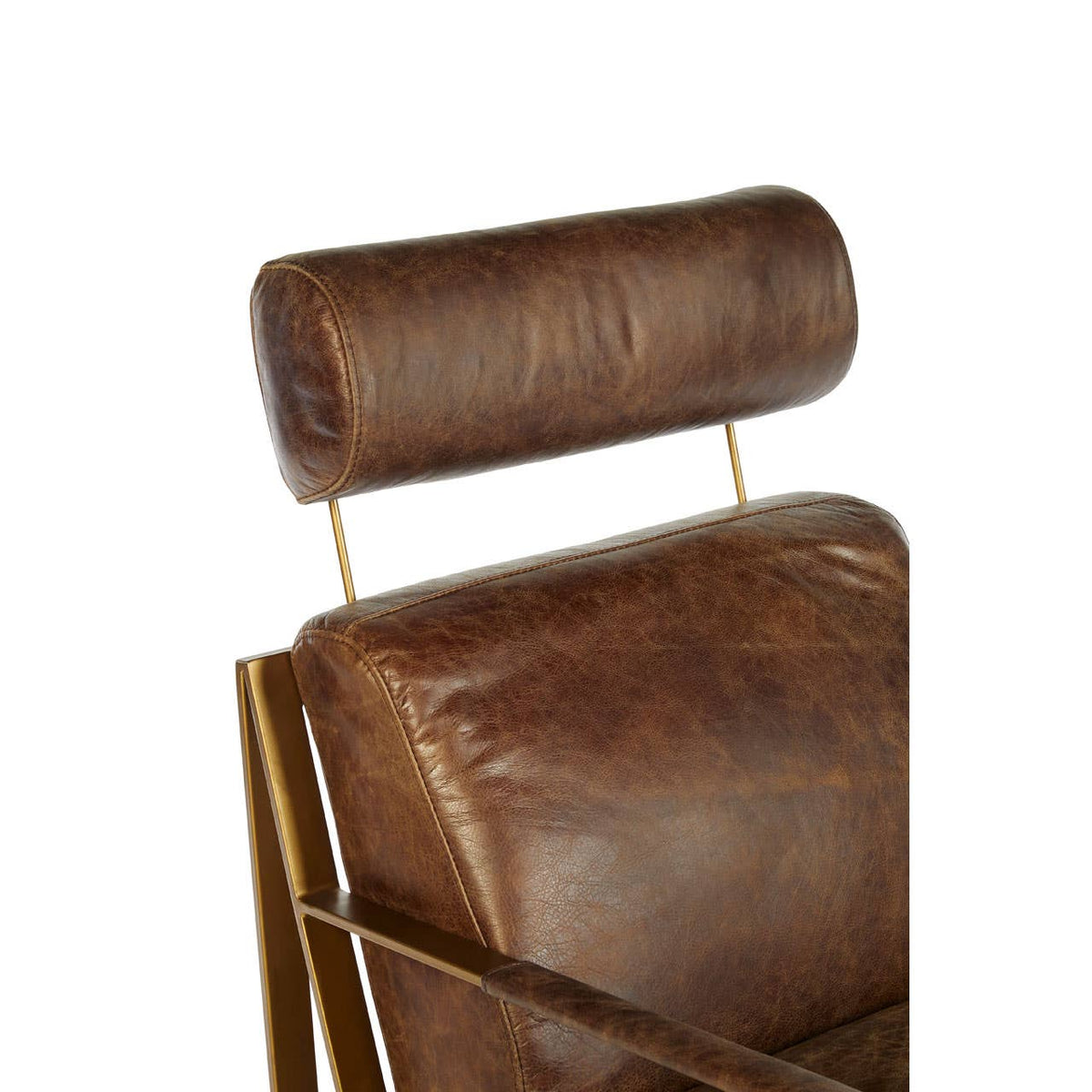 Hoxton Brown Leather Lounge Chair.