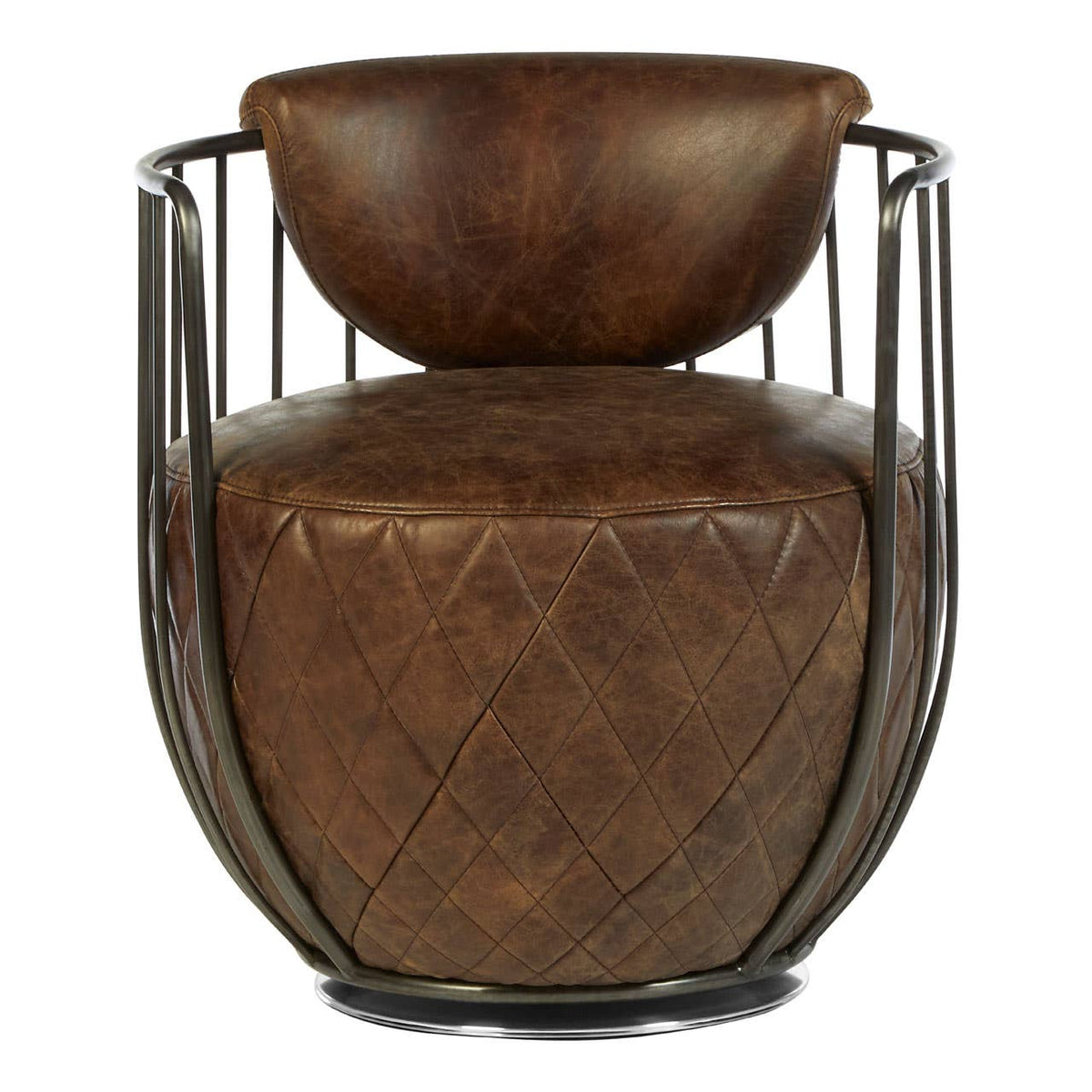 Hoxton Brown Swivel Chair.