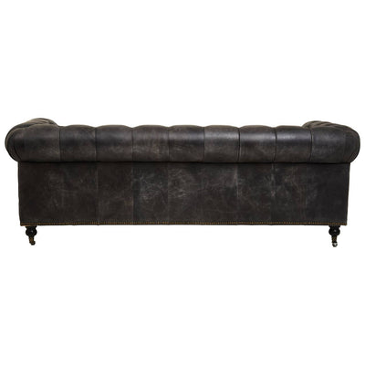 Noosa & Co. Living Hoxton Ebony Leather Sofa House of Isabella UK