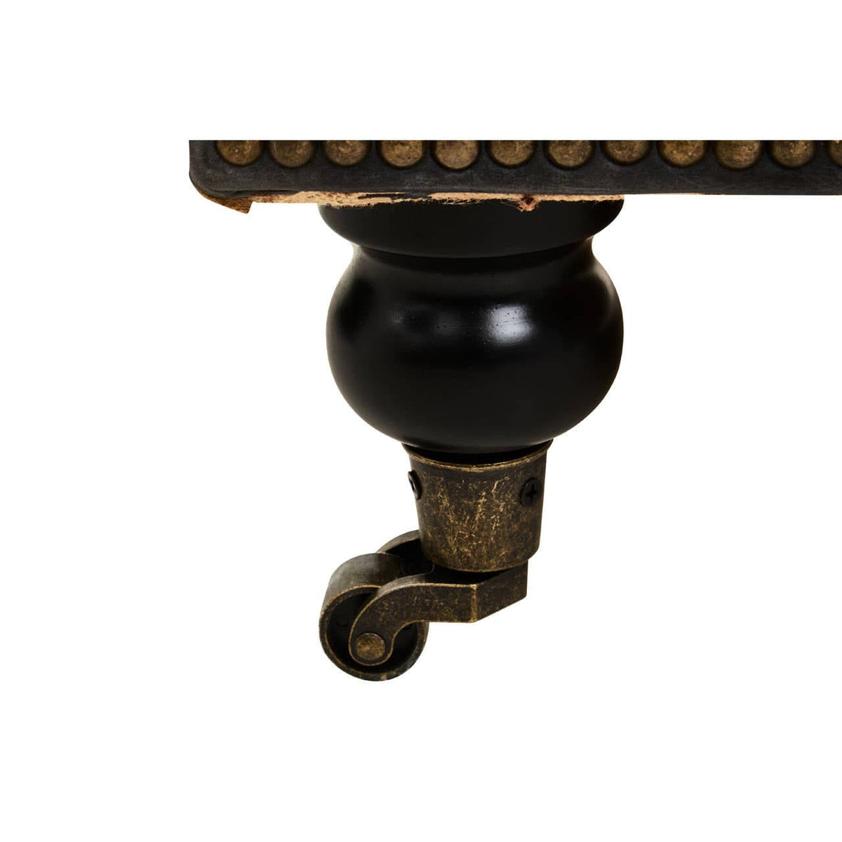 Hoxton Ebony Leather Sofa.