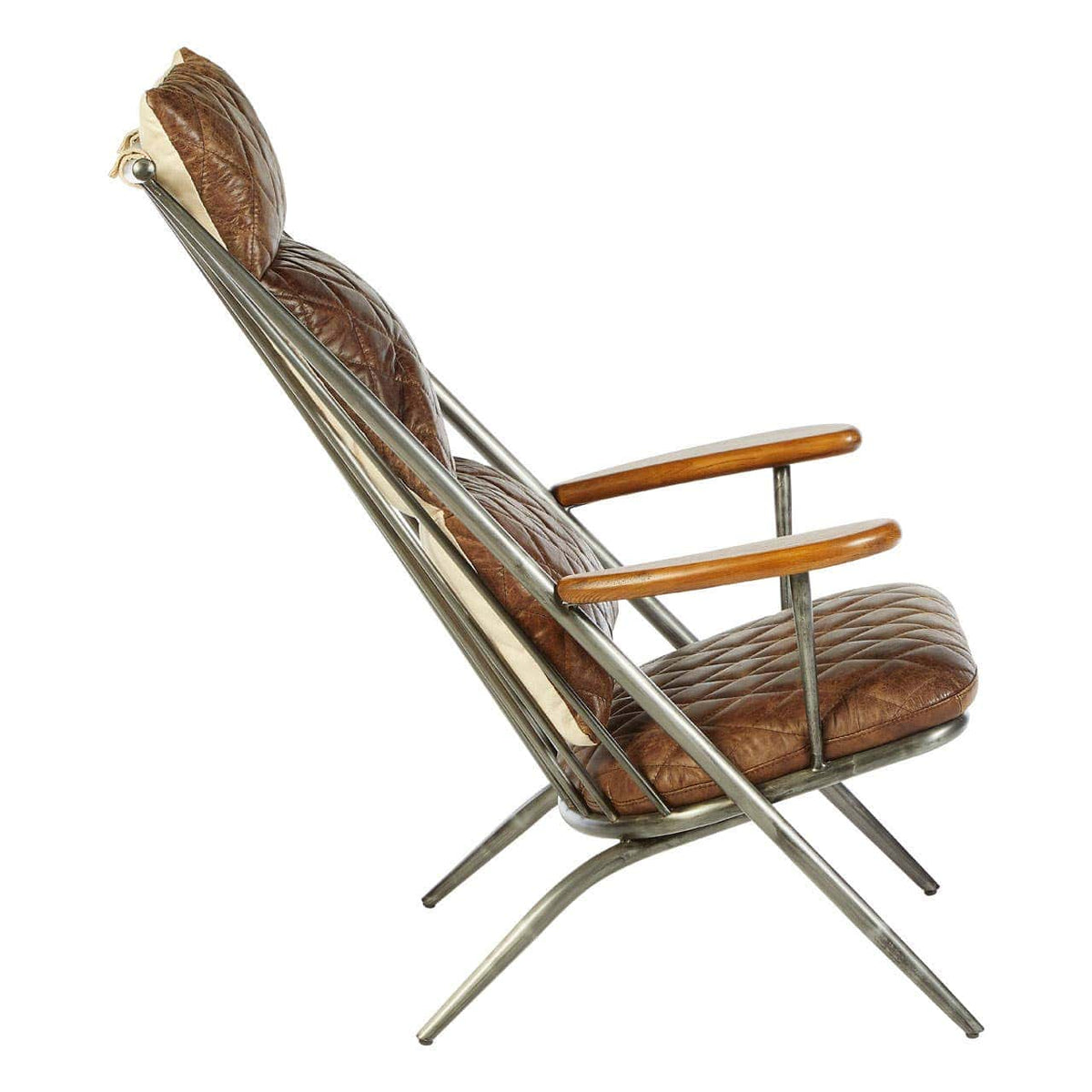 Hoxton Genuine Brown Leather Chair.