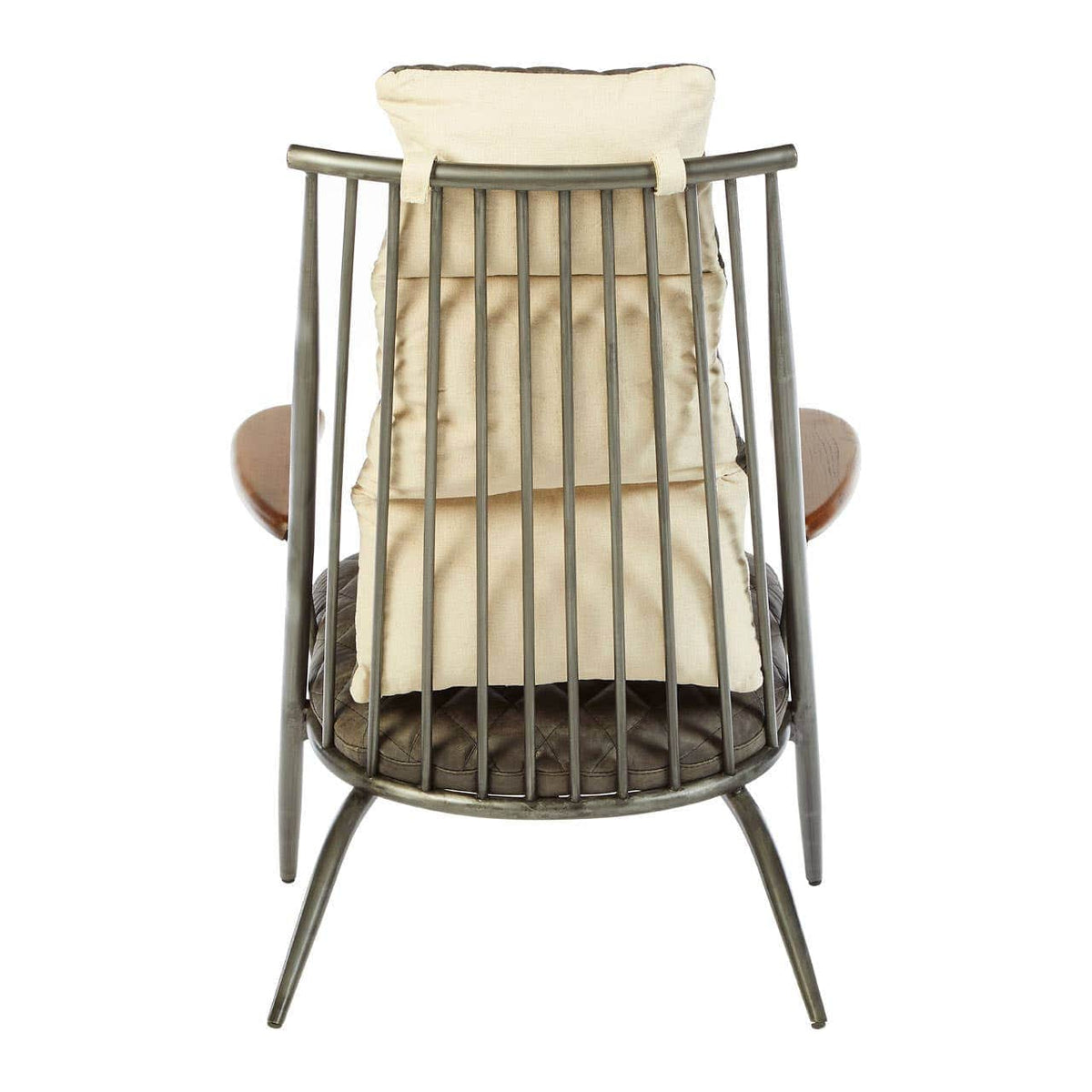 Noosa & Co. Living Hoxton Genuine Grey Leather Chair House of Isabella UK