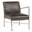 Noosa & Co. Living Hoxton Grey Leather Lounge Chair House of Isabella UK