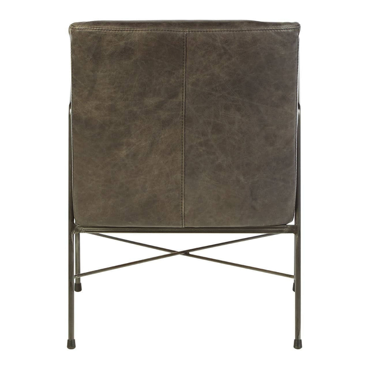 Noosa & Co. Living Hoxton Grey Leather Lounge Chair House of Isabella UK