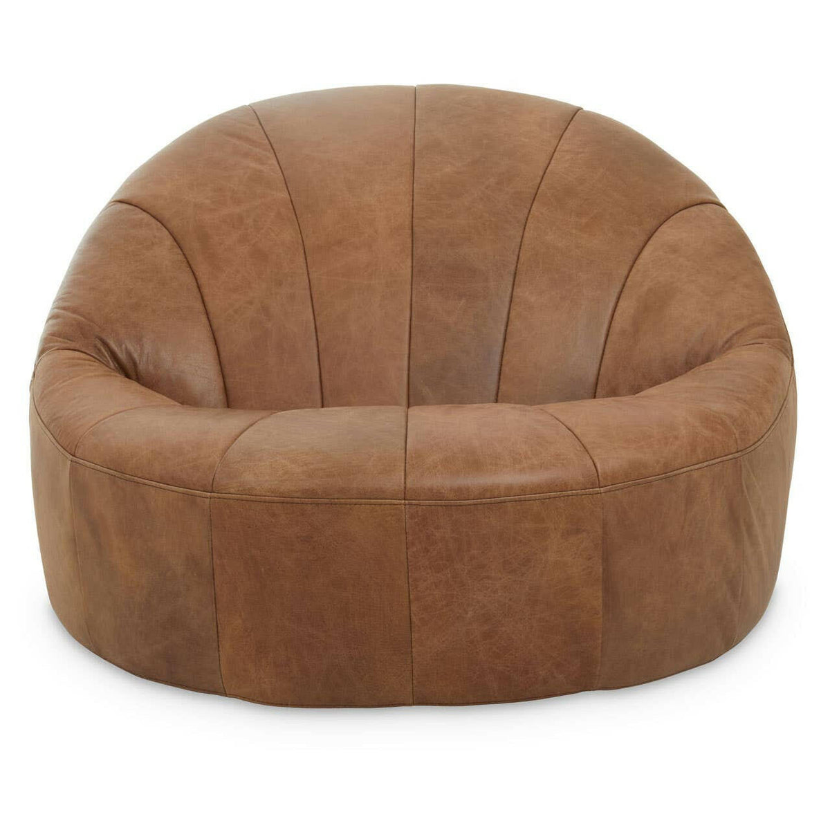 Hoxton Light Brown Leather Chair.