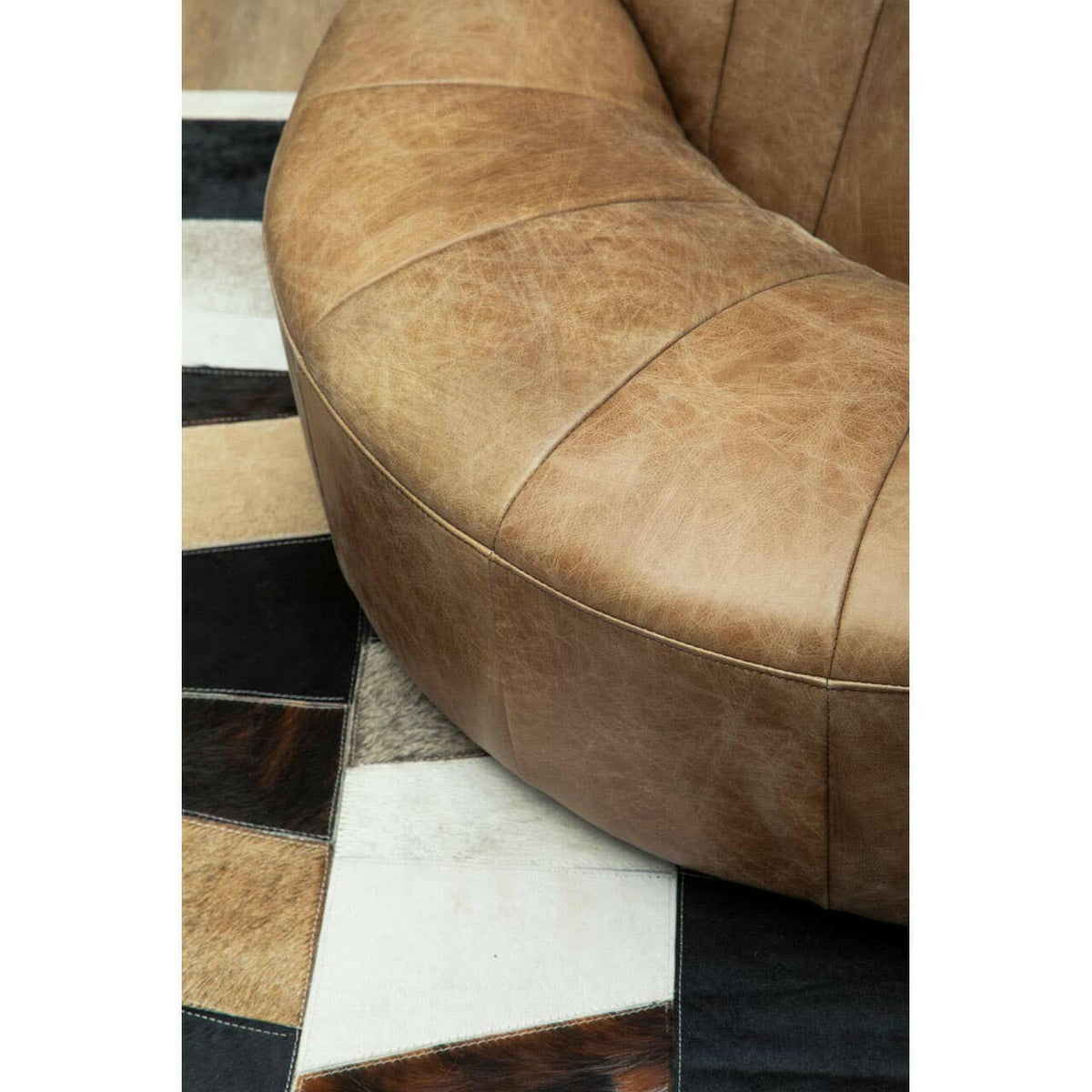 Hoxton Light Brown Leather Chair.