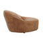 Noosa & Co. Living Hoxton Light Brown Leather Curved Chair House of Isabella UK
