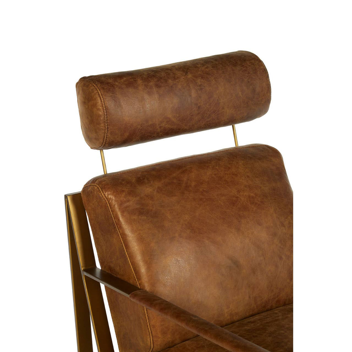 Hoxton Light Brown Leather Lounge Chair.