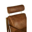 Noosa & Co. Living Hoxton Light Brown Leather Lounge Chair With Iron Frame House of Isabella UK