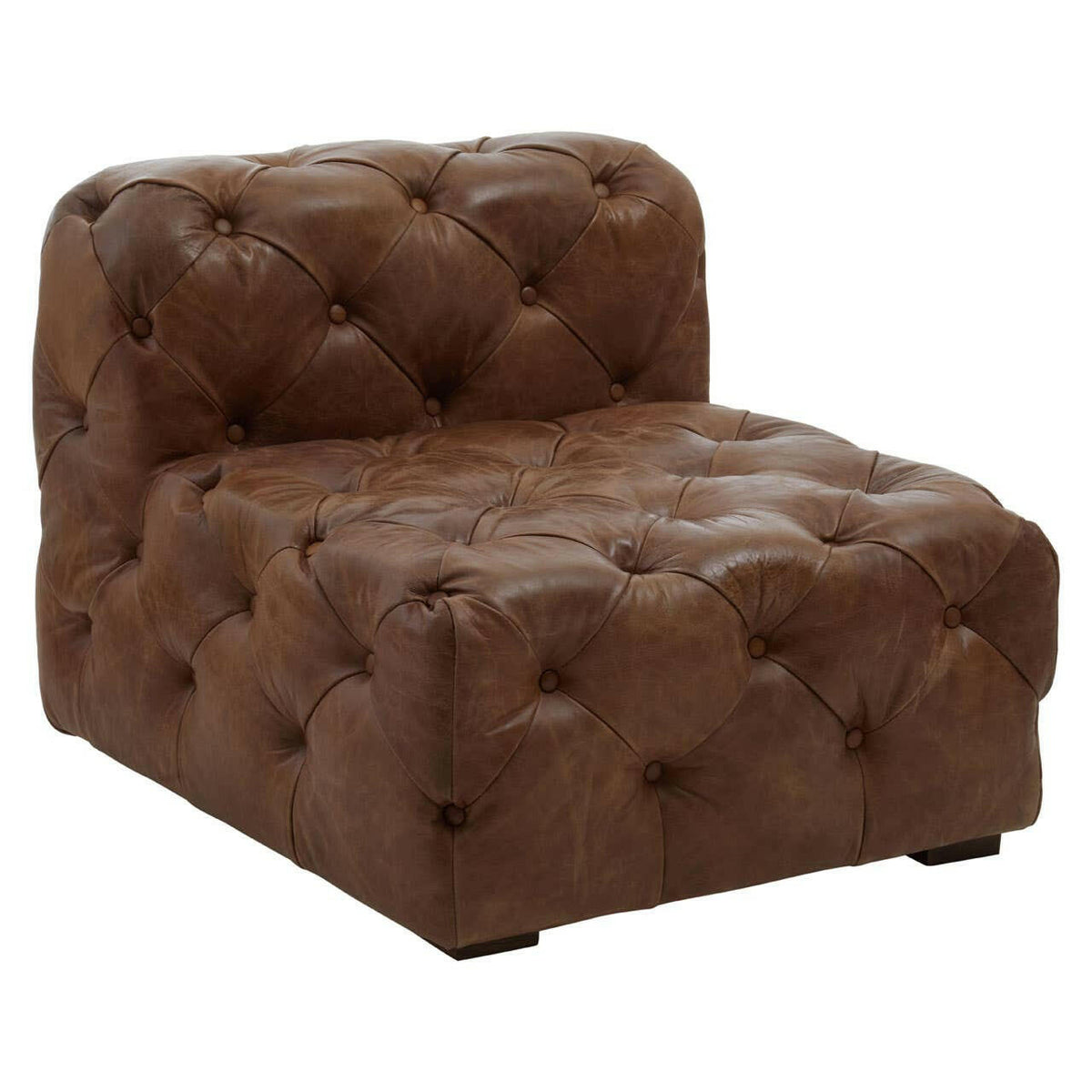 Hoxton Tufted Leather Chair.