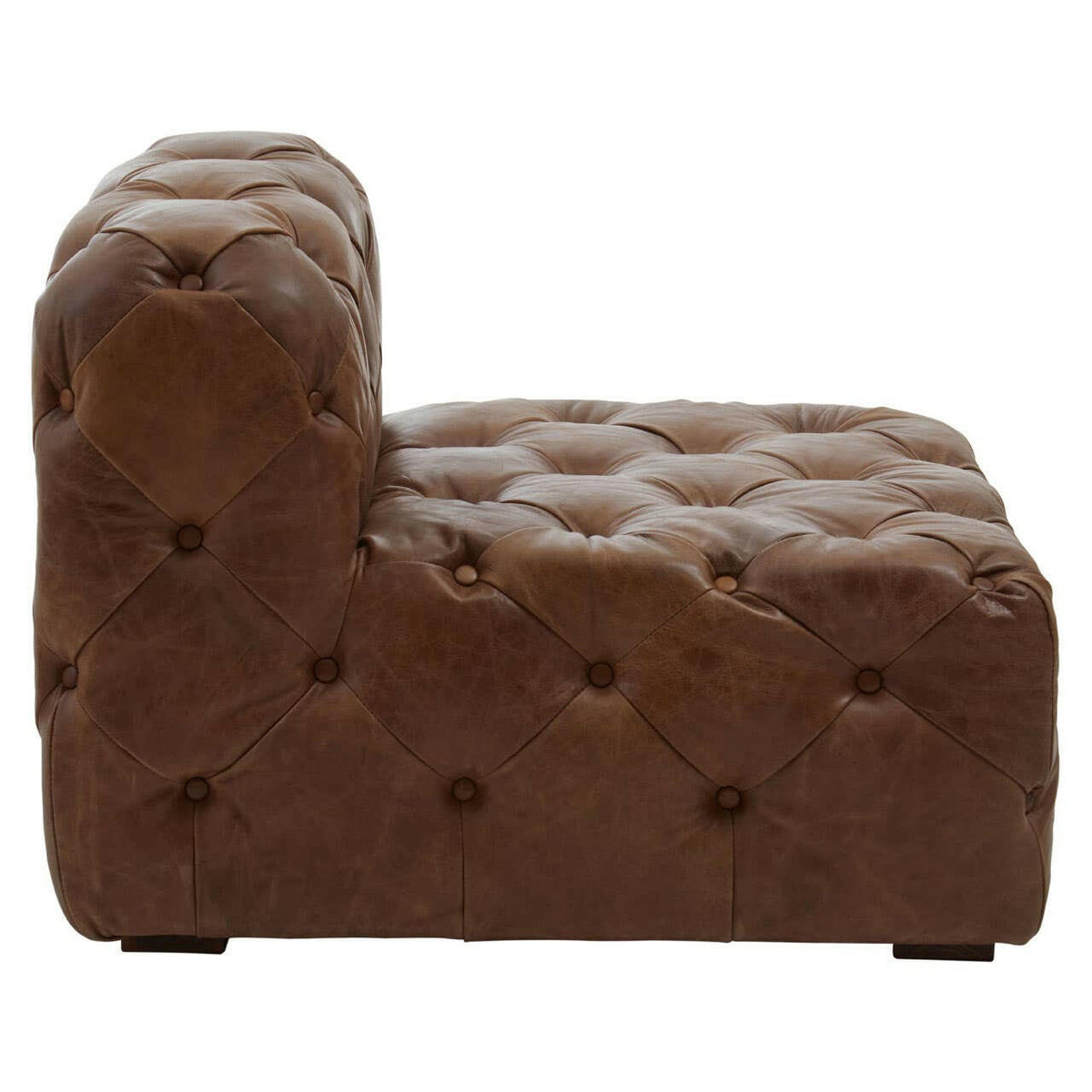 Hoxton Tufted Leather Chair.