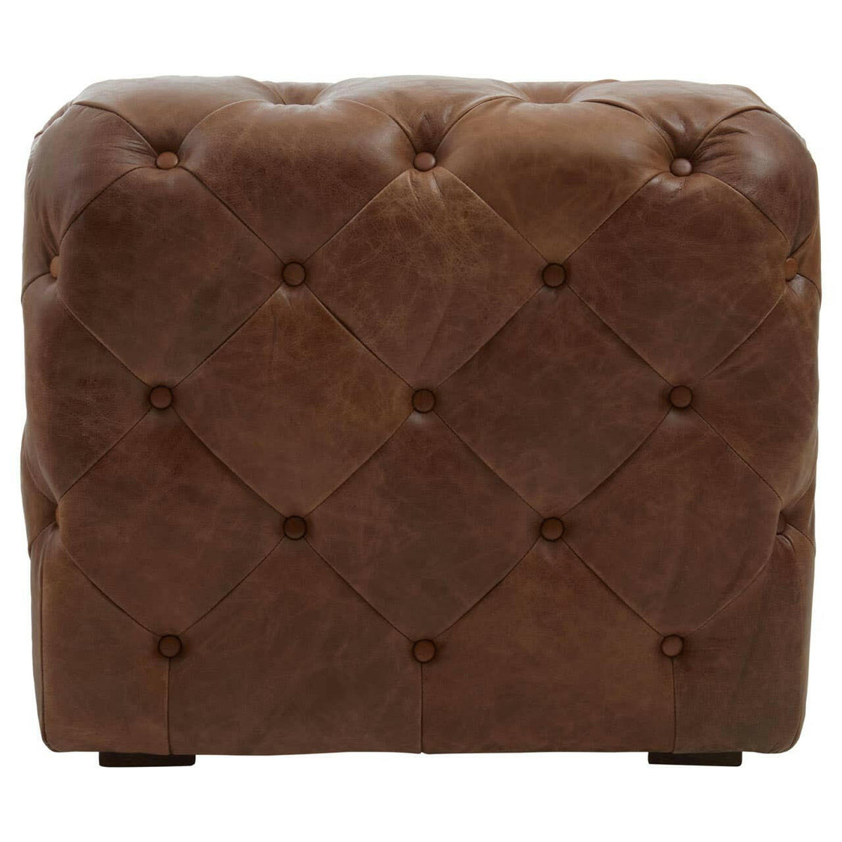Hoxton Tufted Leather Chair.