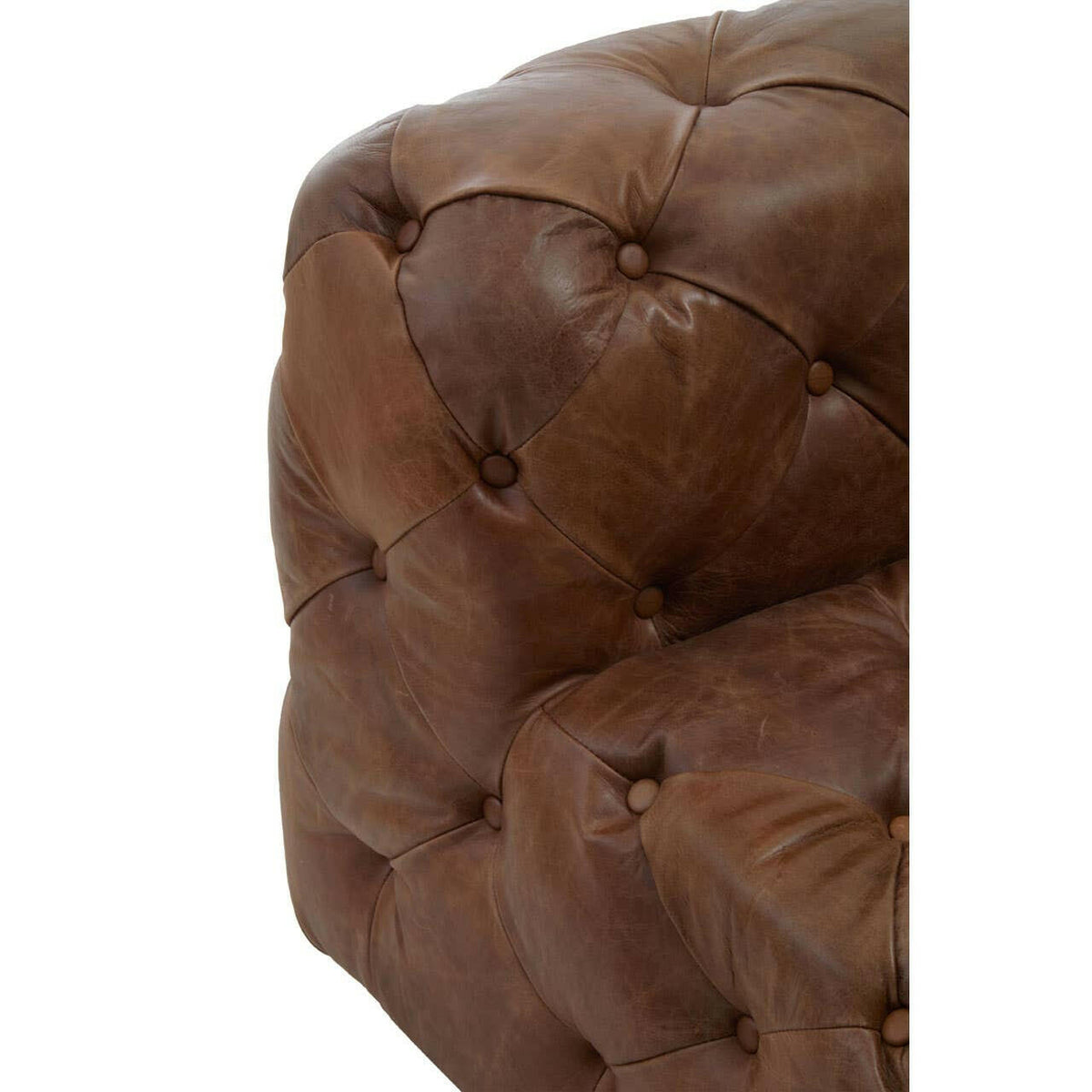 Hoxton Tufted Leather Chair.