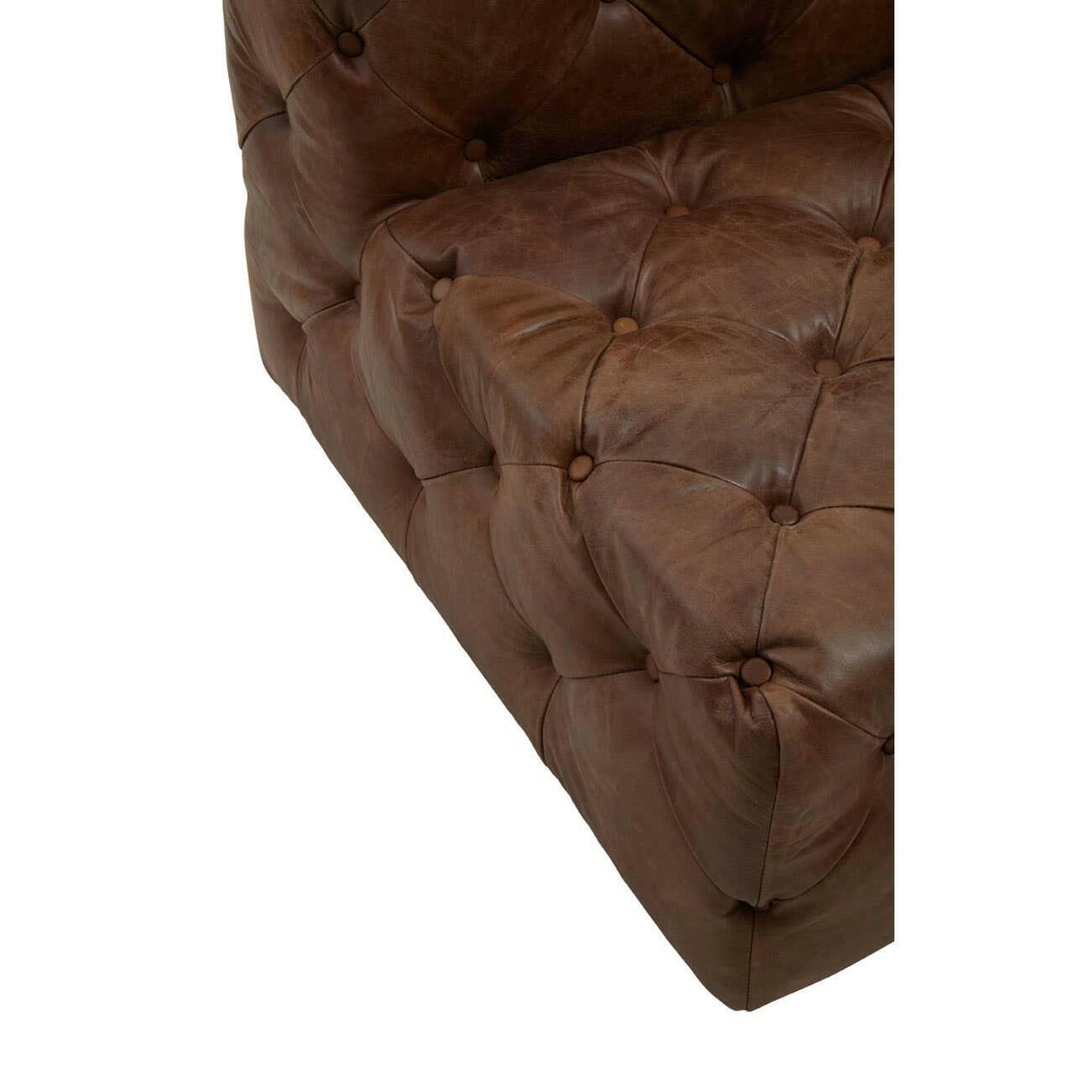 Hoxton Tufted Leather Chair.