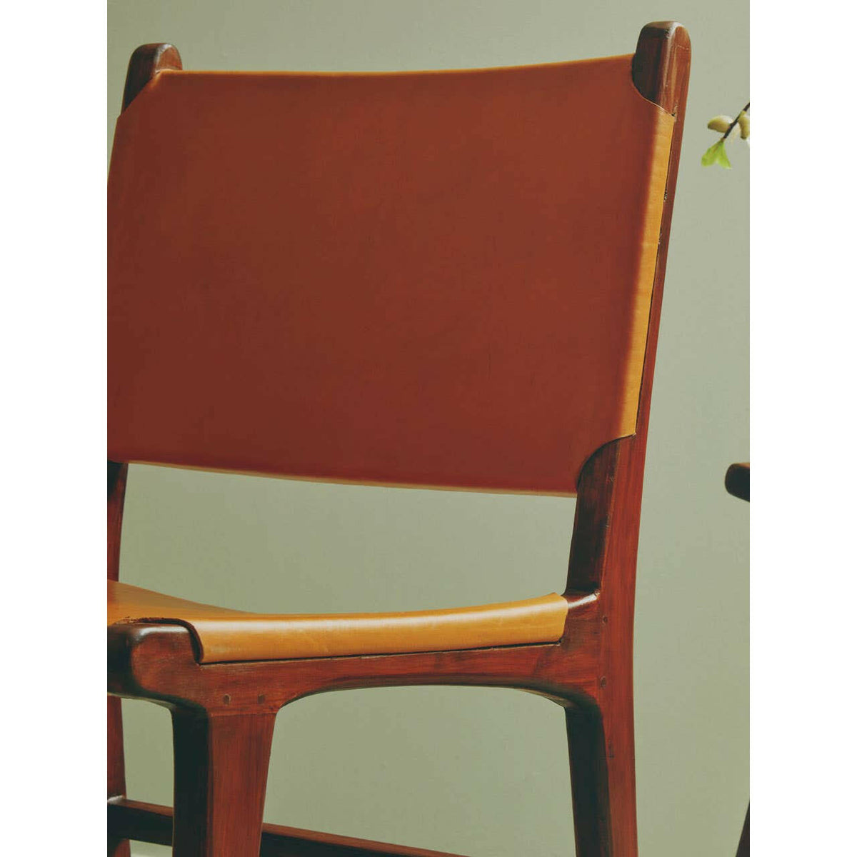 Inca Antique Brown Leather Chair.