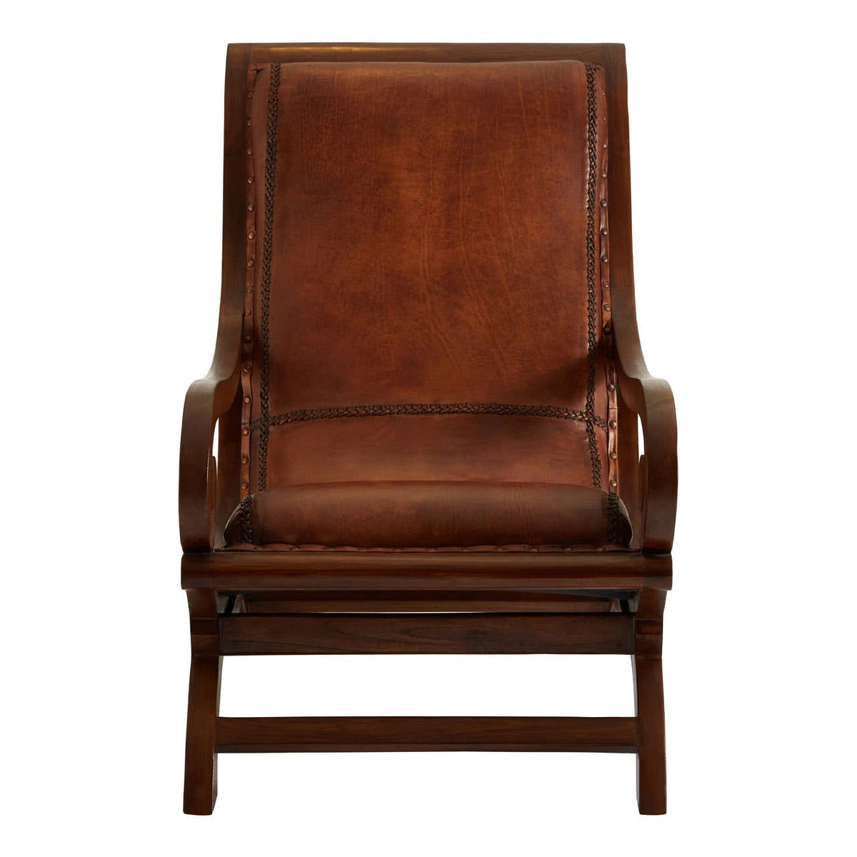 Inca Chair With Footstool.