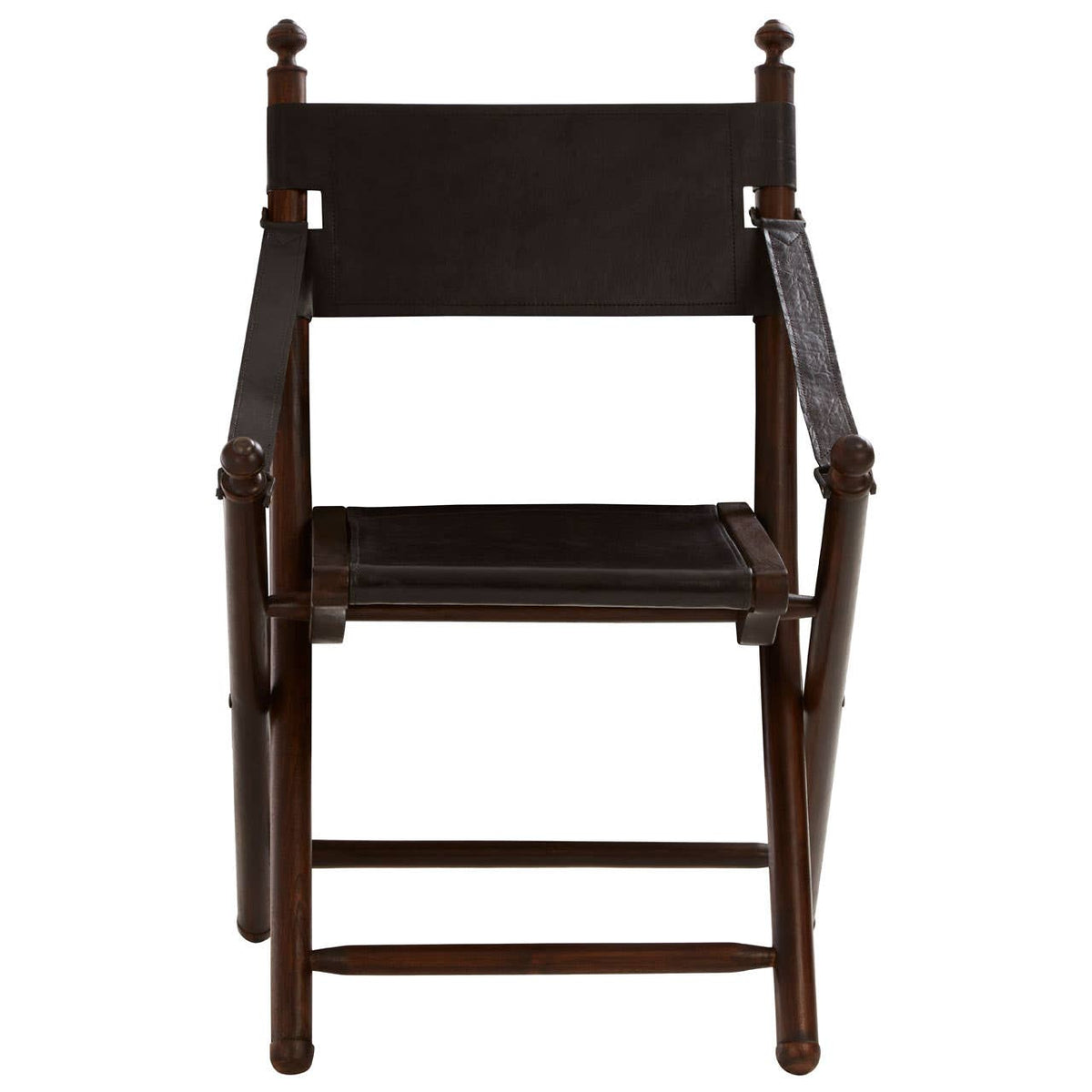 Inca Teak And Black Folding Chair.