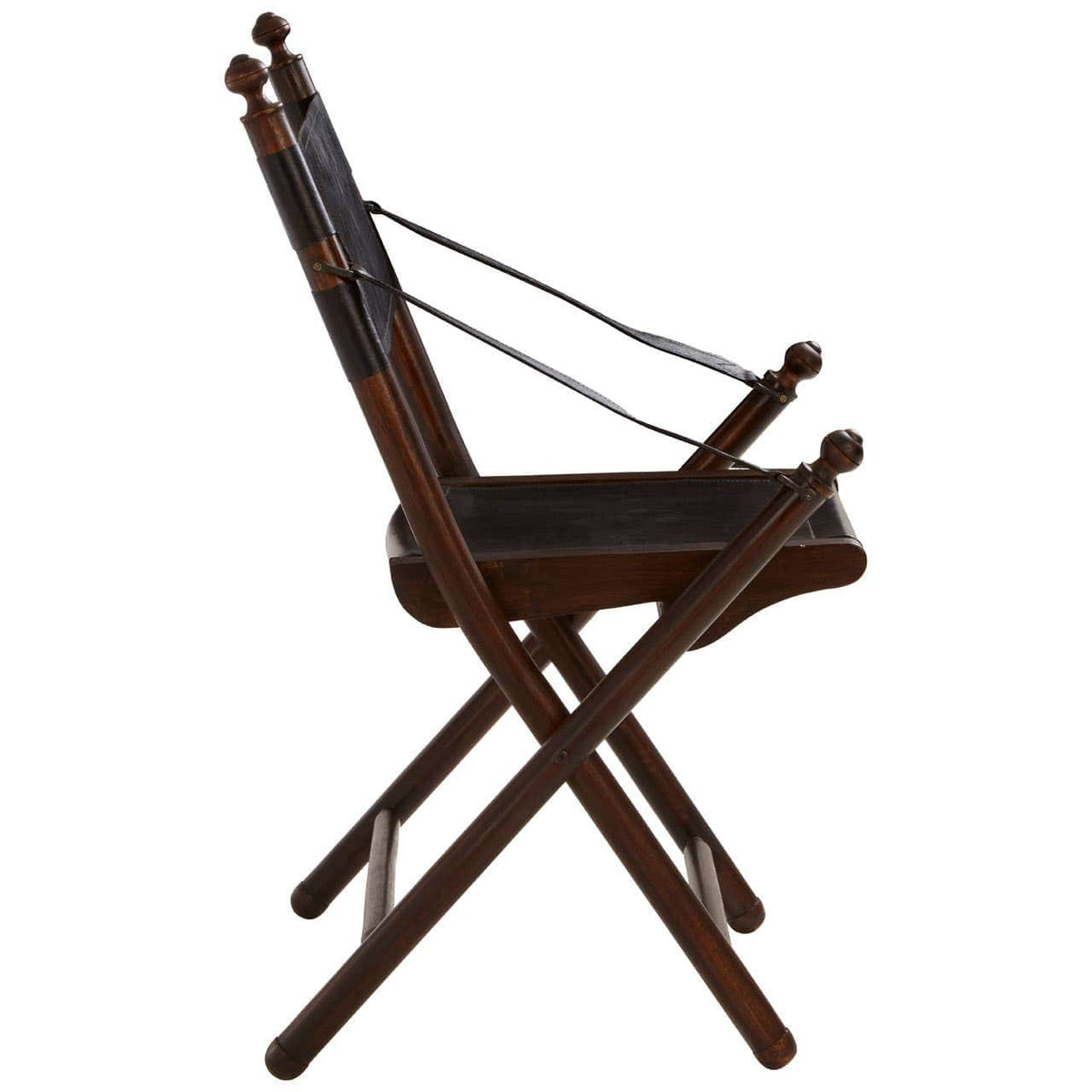 Inca Teak And Black Folding Chair.