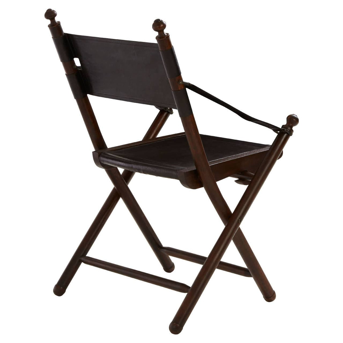 Inca Teak And Black Folding Chair.