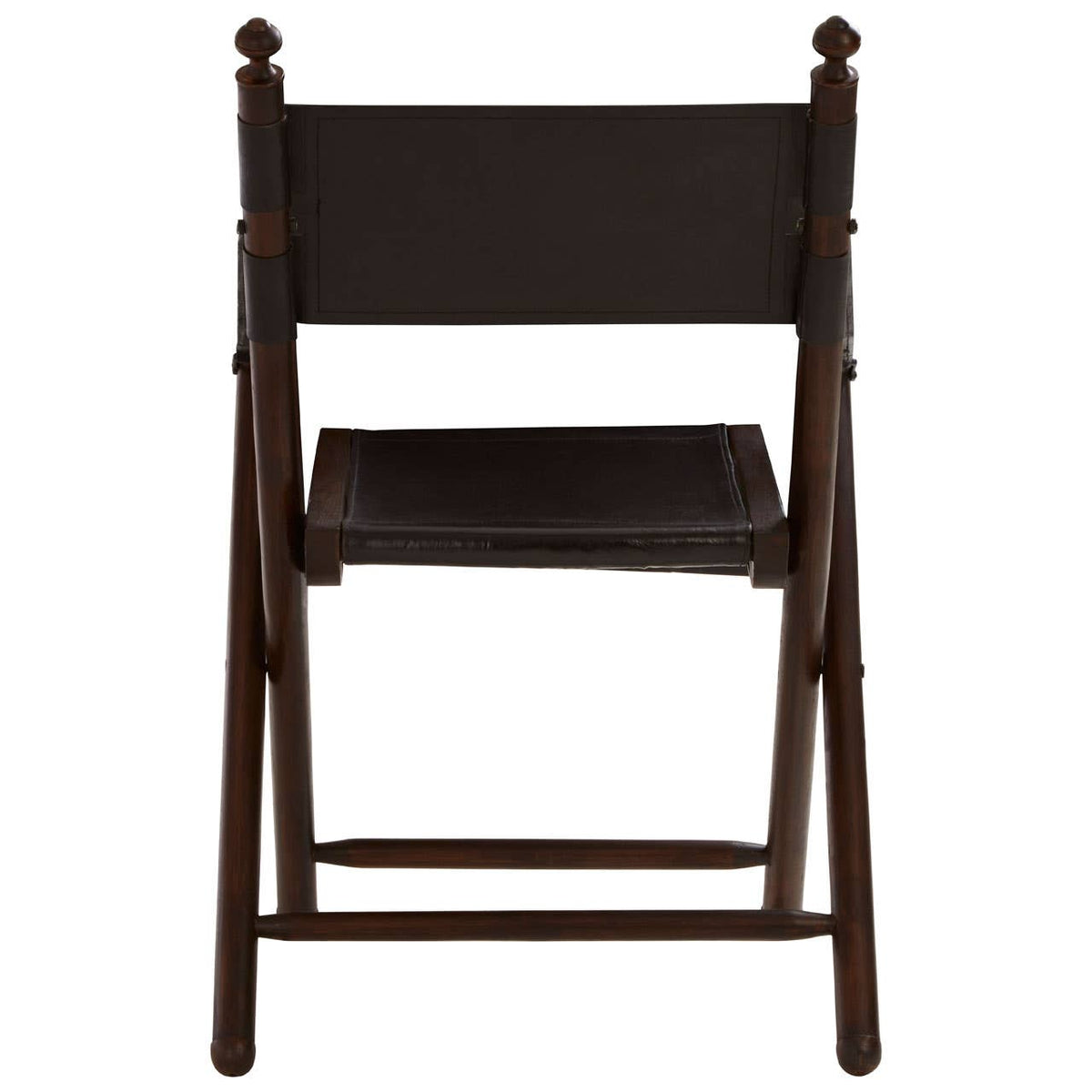 Inca Teak And Black Folding Chair.