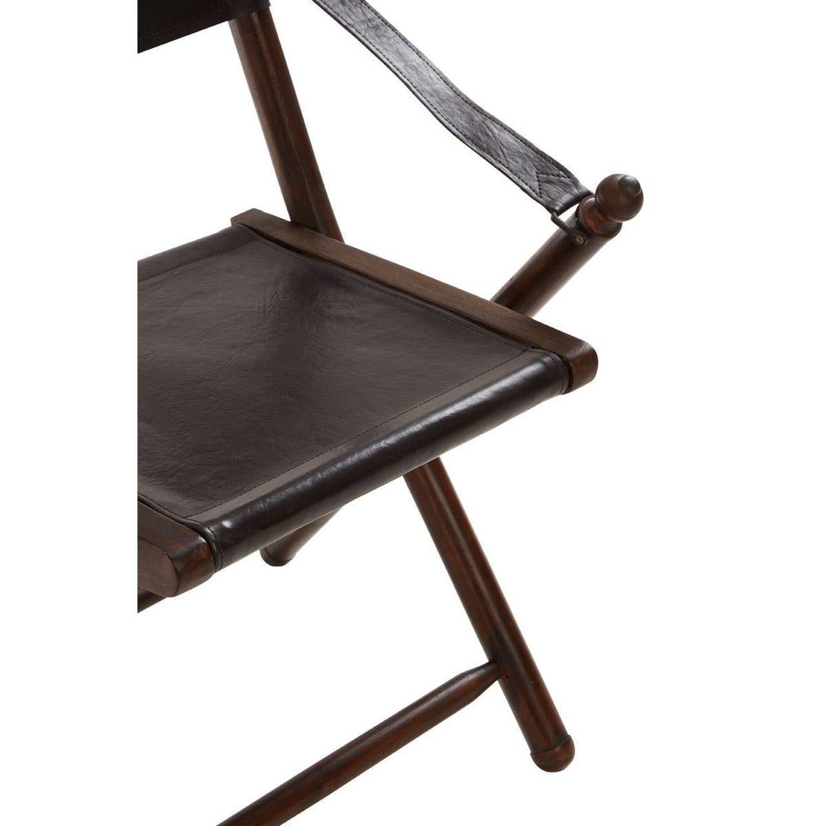 Inca Teak And Black Folding Chair.