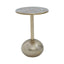 Inventivo Mosaic Top Gold Finish Side Table.
