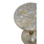 Inventivo Mosaic Top Gold Finish Side Table.