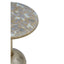 Inventivo Mosaic Top Gold Finish Side Table.