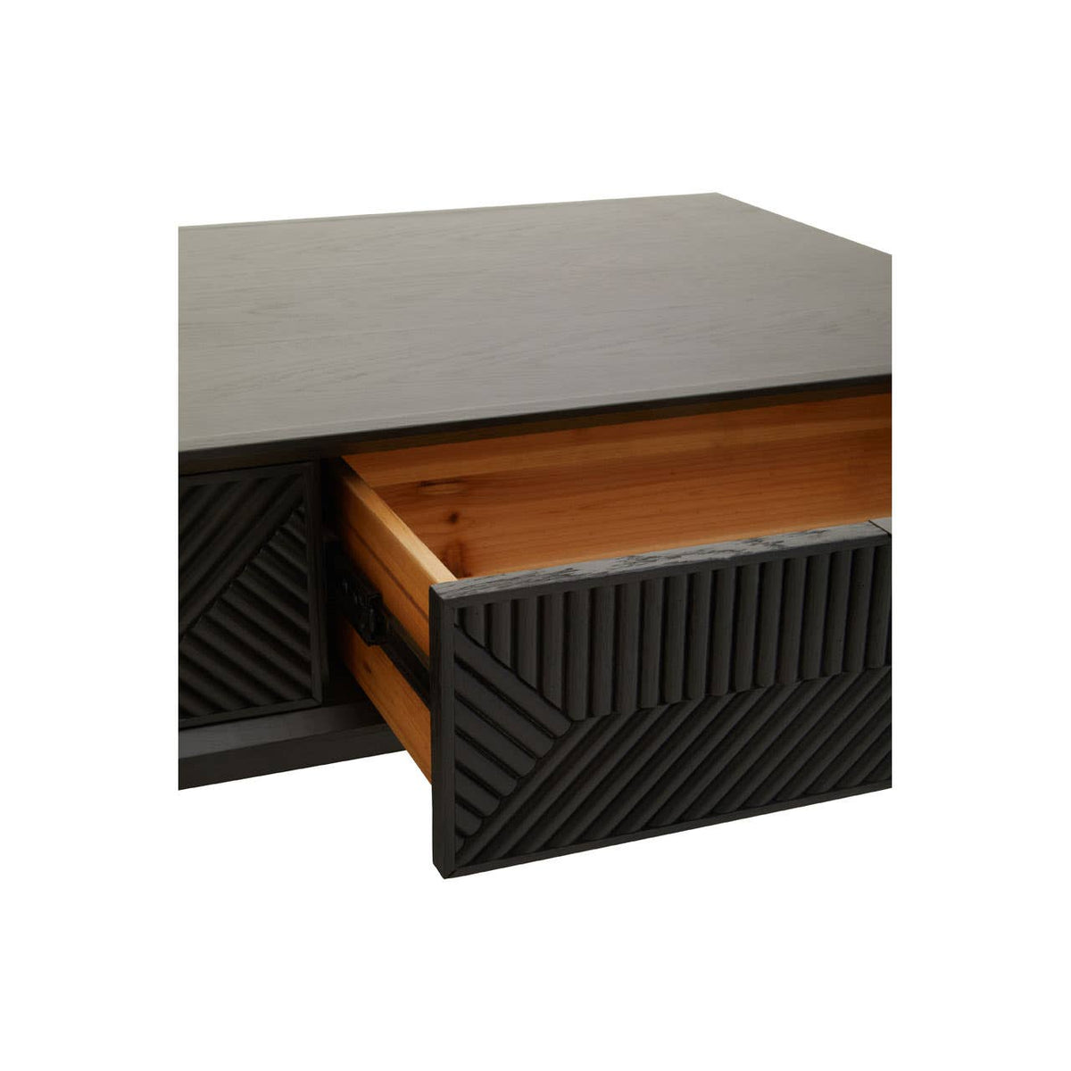 Jakara Black Finish Wooden Coffee Table.