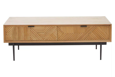 Noosa & Co. Living Jakara Natural Finish Wooden Coffee Table House of Isabella UK