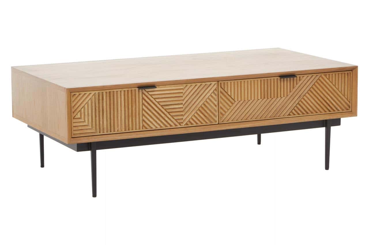 Noosa & Co. Living Jakara Natural Finish Wooden Coffee Table House of Isabella UK