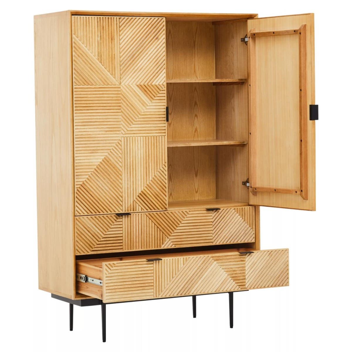 Noosa & Co. Living Jakara Natural Wooden Cabinet House of Isabella UK