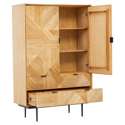 Noosa & Co. Living Jakara Natural Wooden Cabinet House of Isabella UK