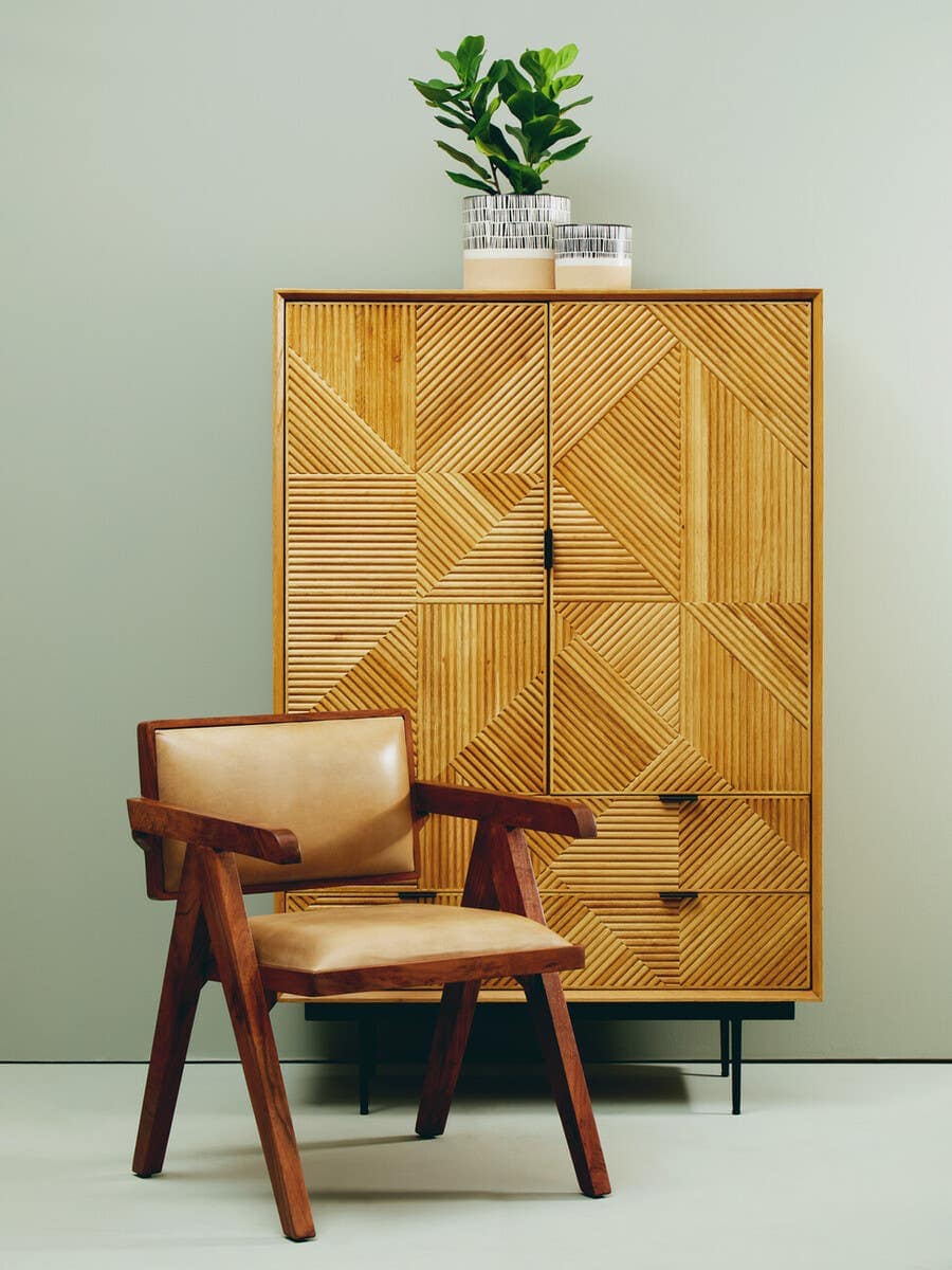 Jakara Natural Wooden Cabinet.