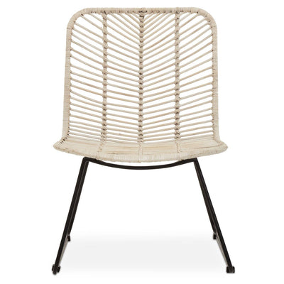 Noosa & Co. Living Java Natural Rattan Black Metal Chair House of Isabella UK