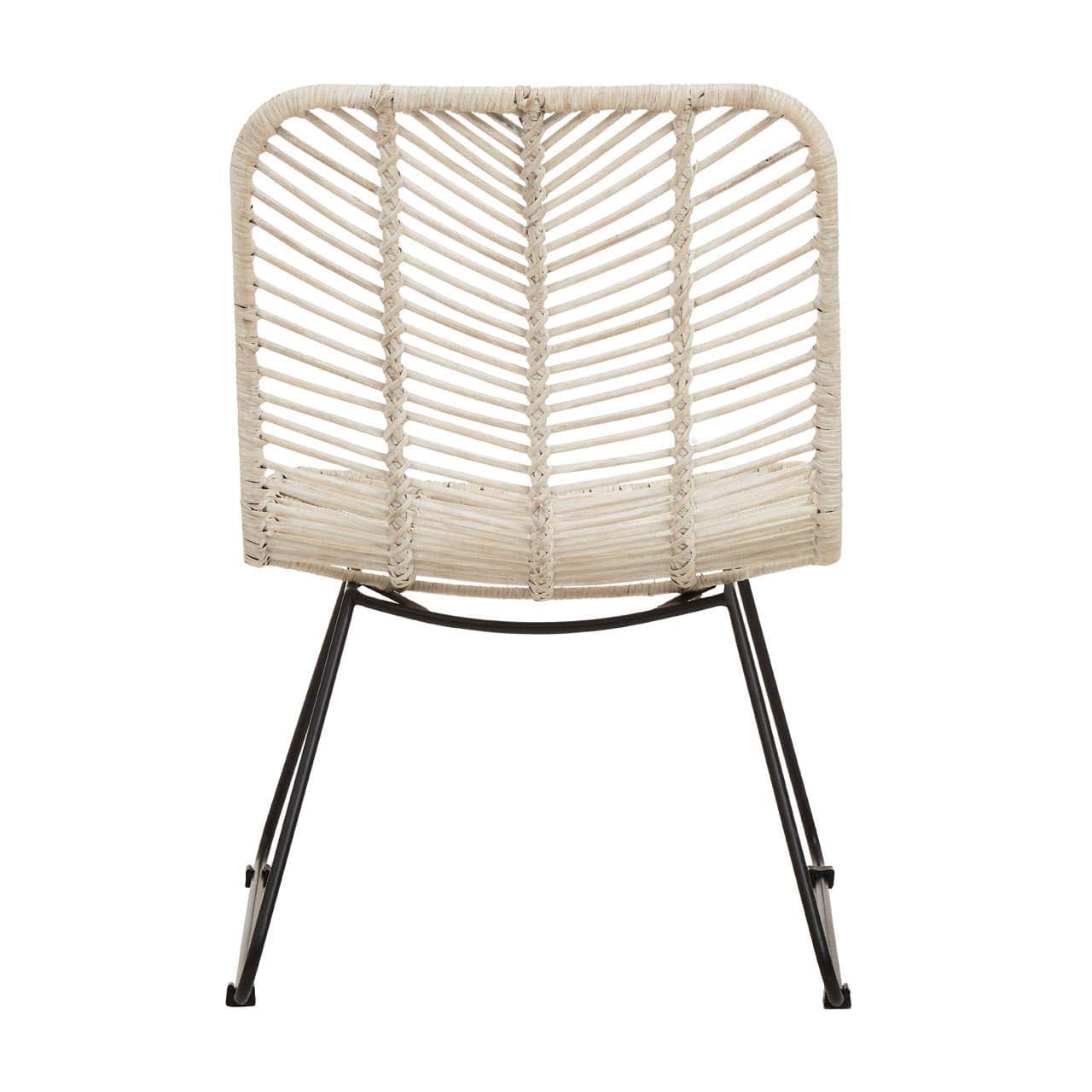 Noosa & Co. Living Java Natural Rattan Black Metal Chair House of Isabella UK