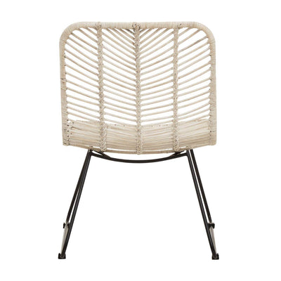 Noosa & Co. Living Java Natural Rattan Black Metal Chair House of Isabella UK