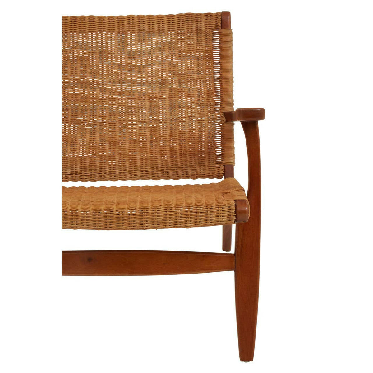 Java Woven Chair In Brown Natural Rattan.