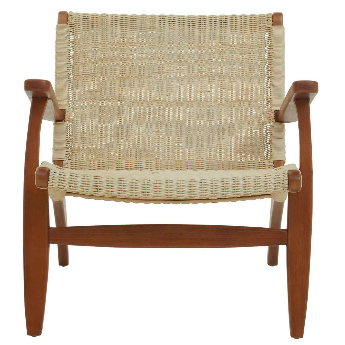 Java Woven Chair In Natural Rattan.