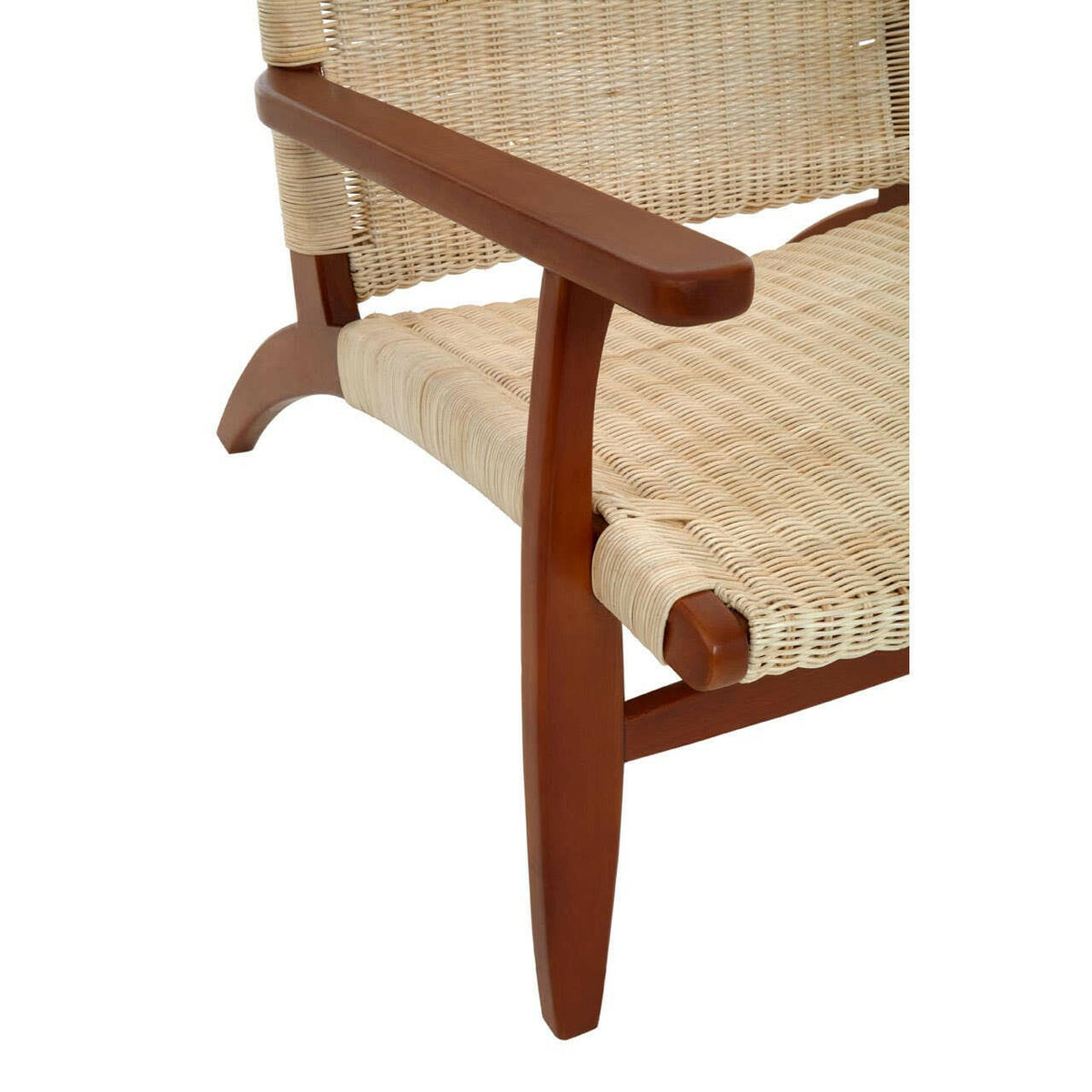 Java Woven Chair In Natural Rattan.