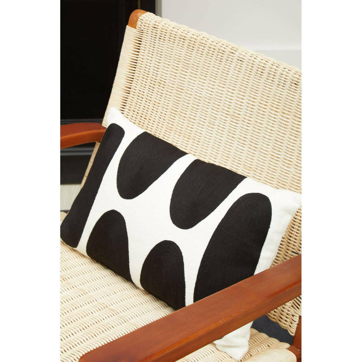 Java Woven Chair In Natural Rattan.