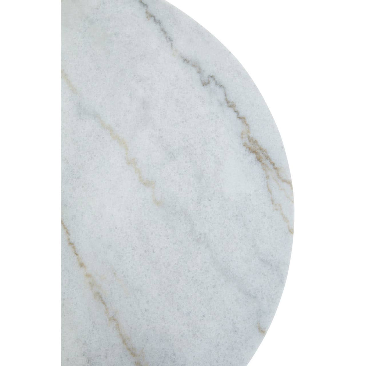 Jodie Set Of Two White Marble And Gold Frame Table.