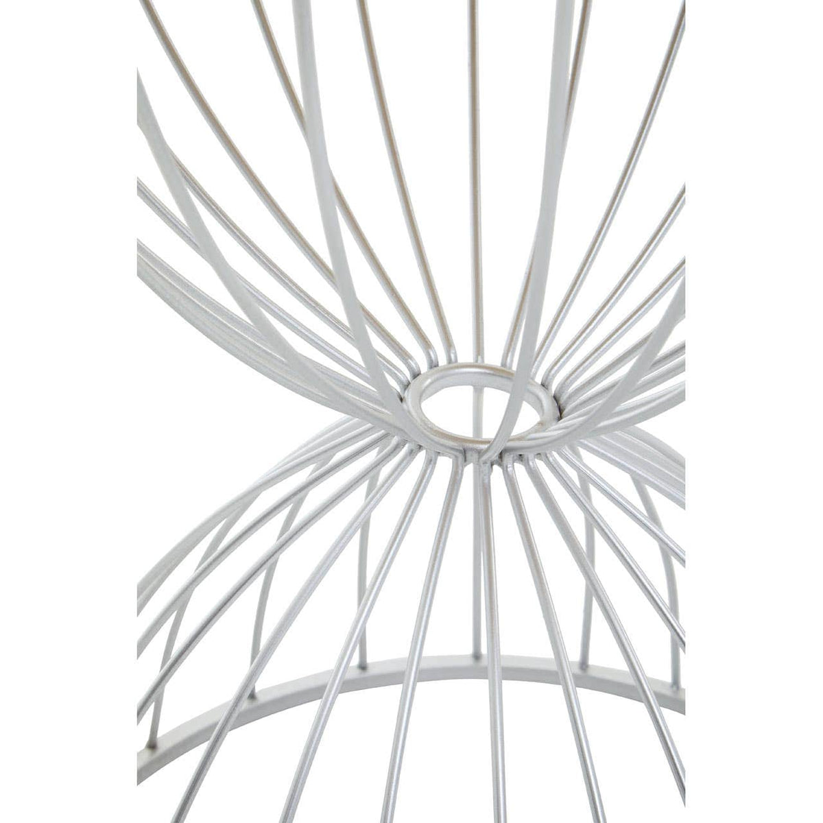 Jolie Hourglass Mirrored Top Silver Frame Side Table.