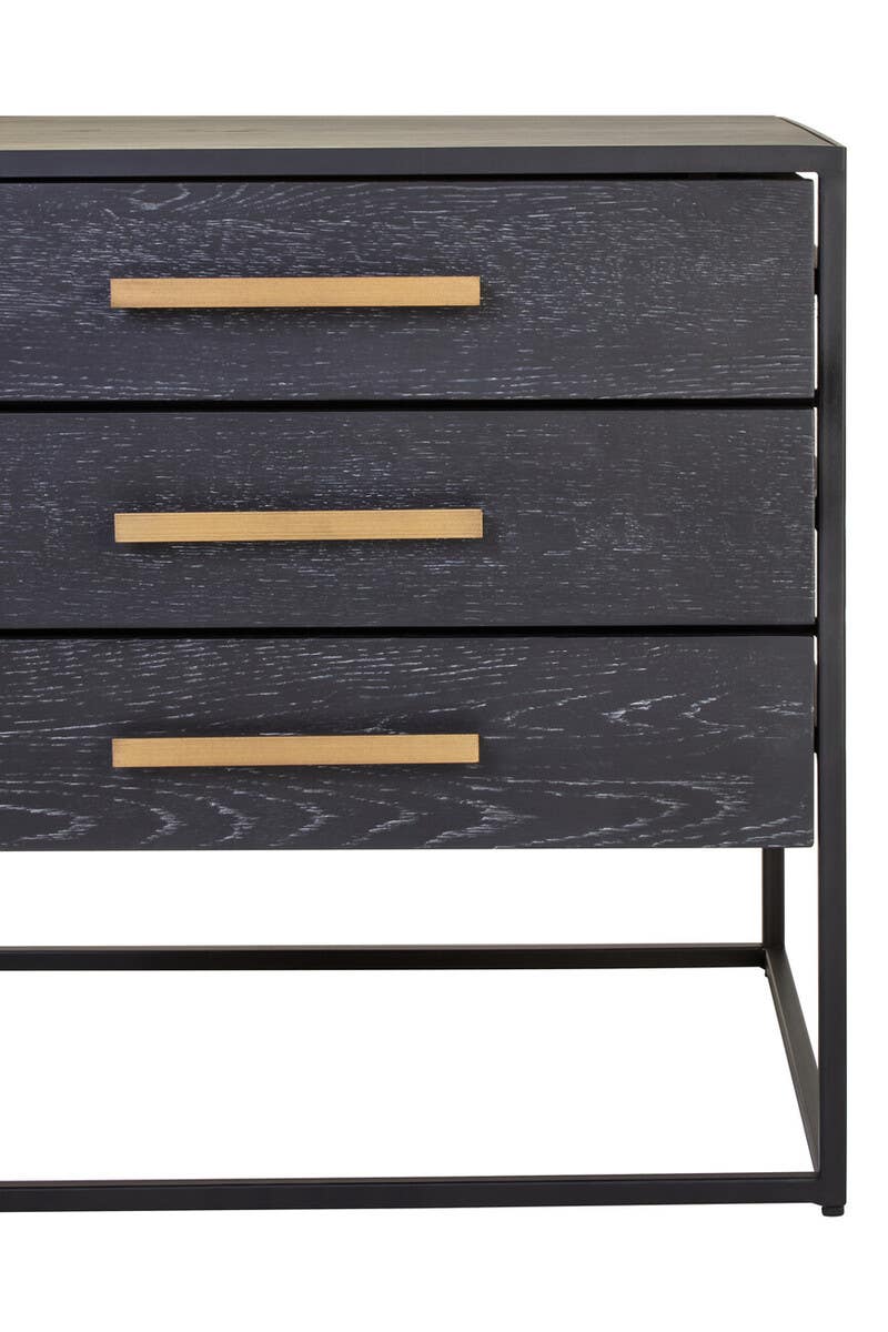 Judd Three Drawer Side Table.
