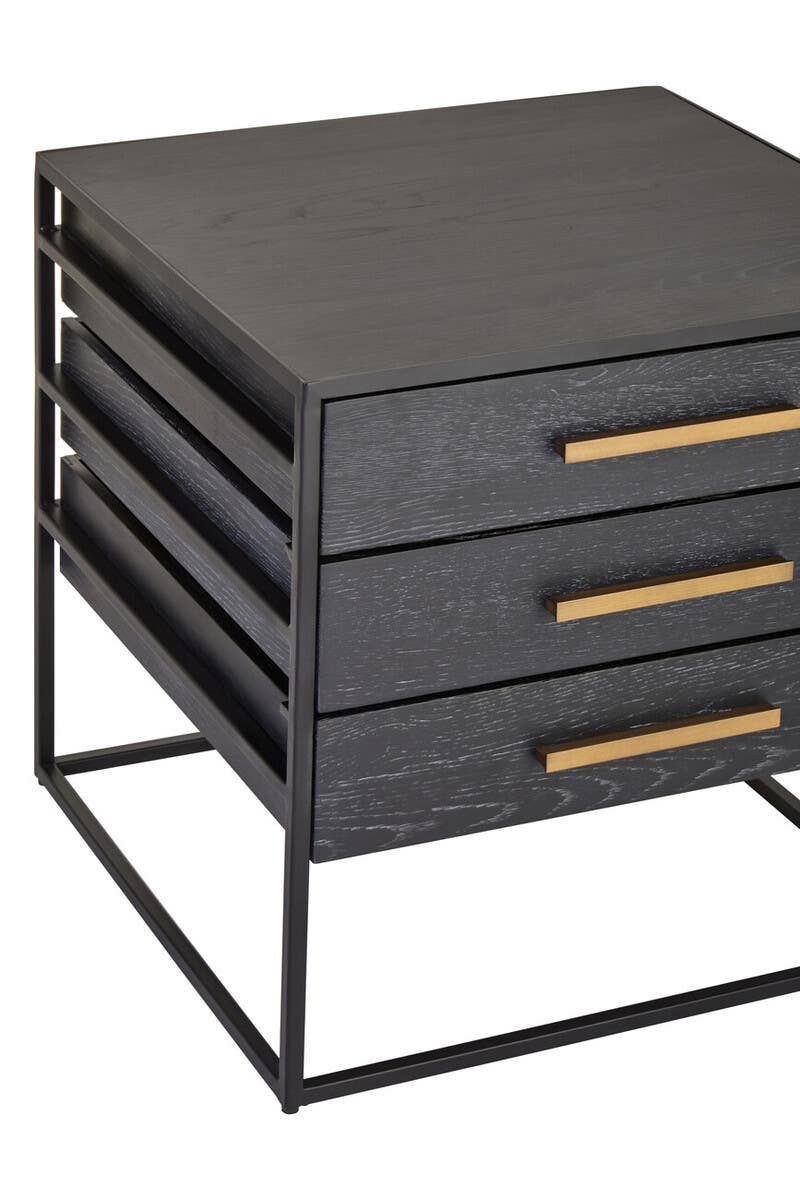 Judd Three Drawer Side Table.