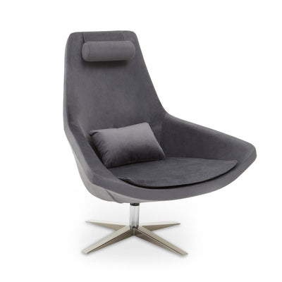 Noosa & Co. Living Kalo Grey Velvet Armchair House of Isabella UK