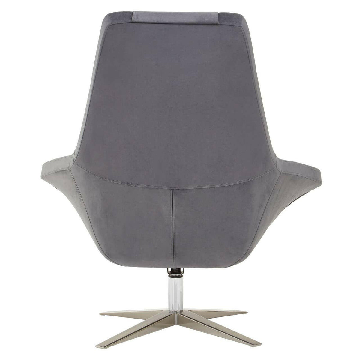 Kalo Grey Velvet Armchair.