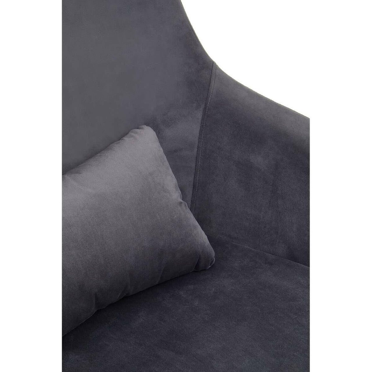 Kalo Grey Velvet Armchair.