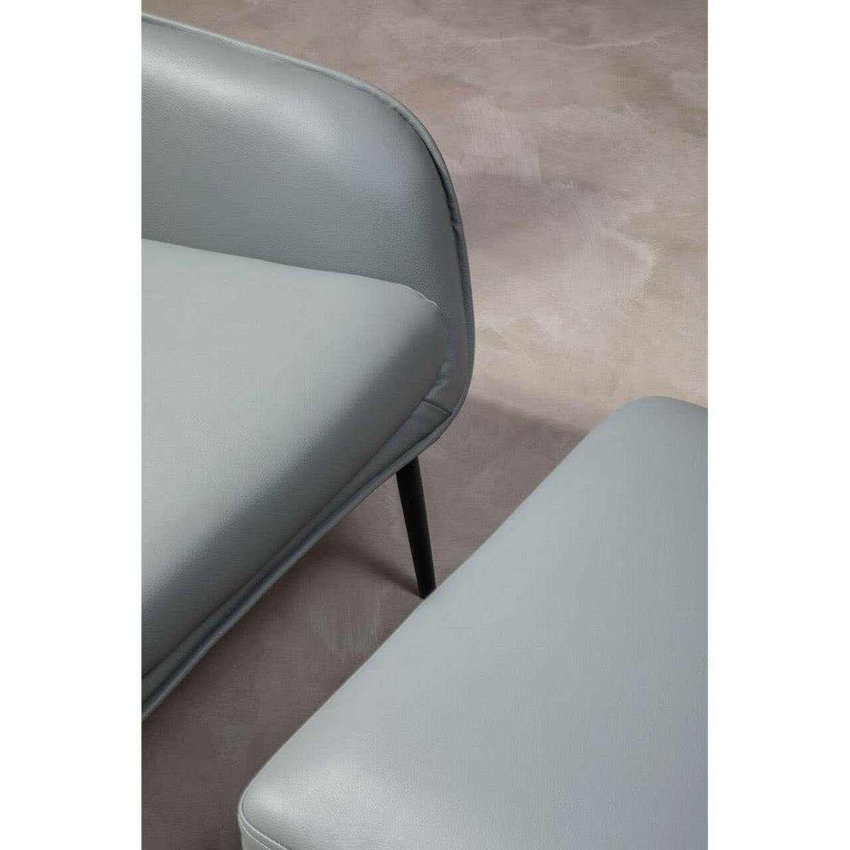 Kalo Grey Velvet Armchair.