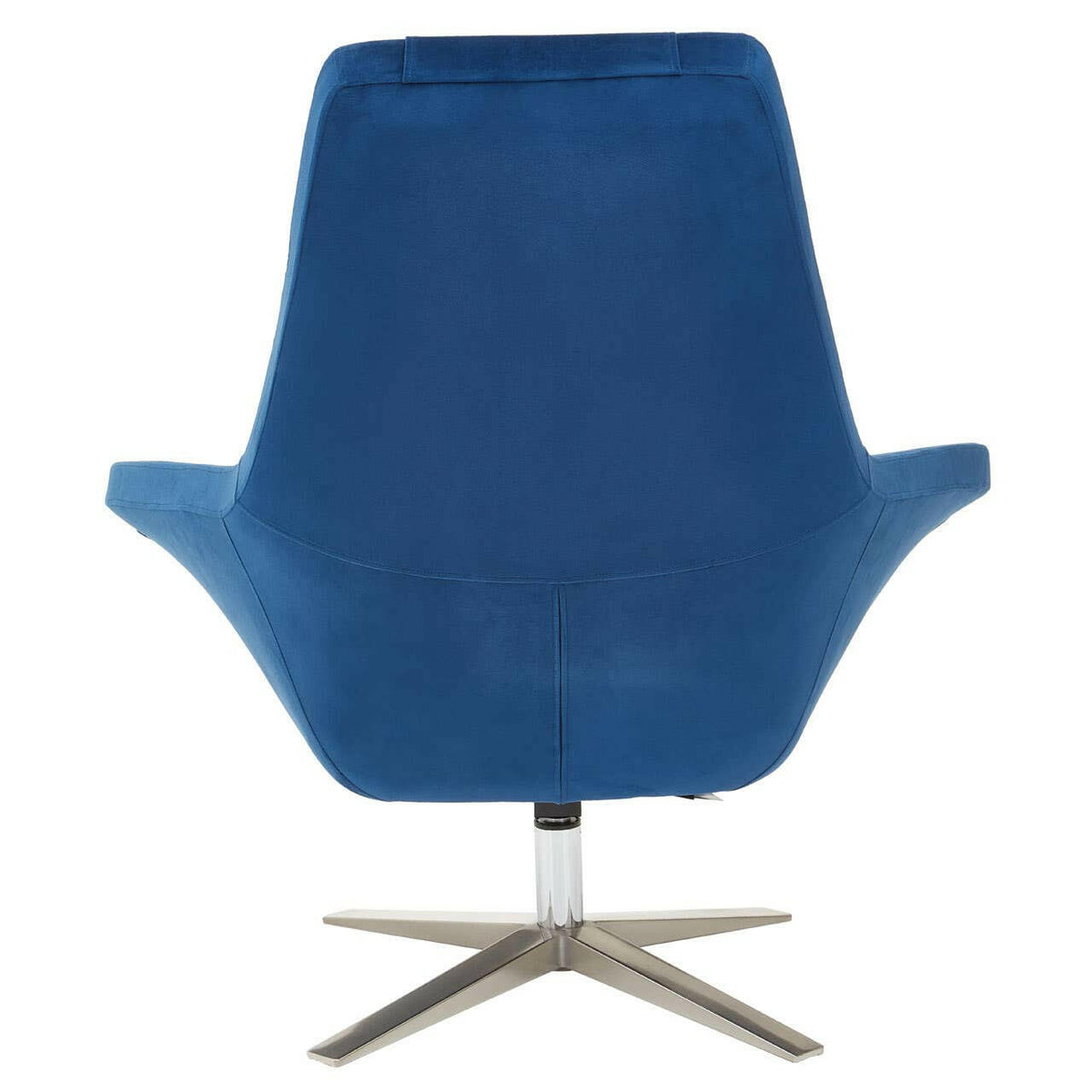 Kalo Navy Velvet Armchair.